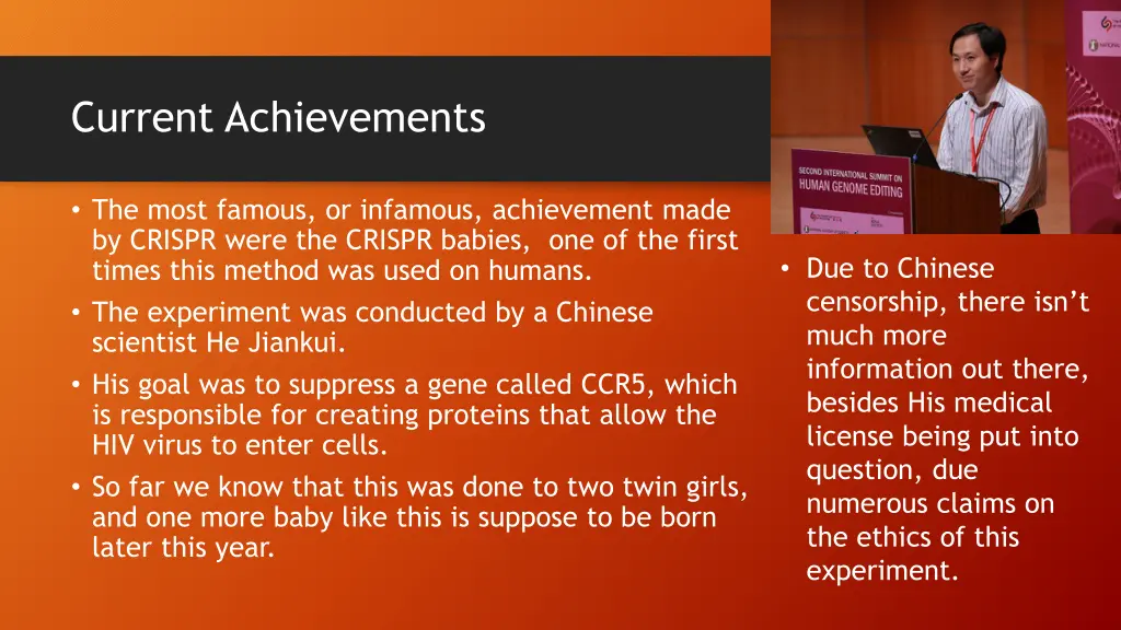 current achievements
