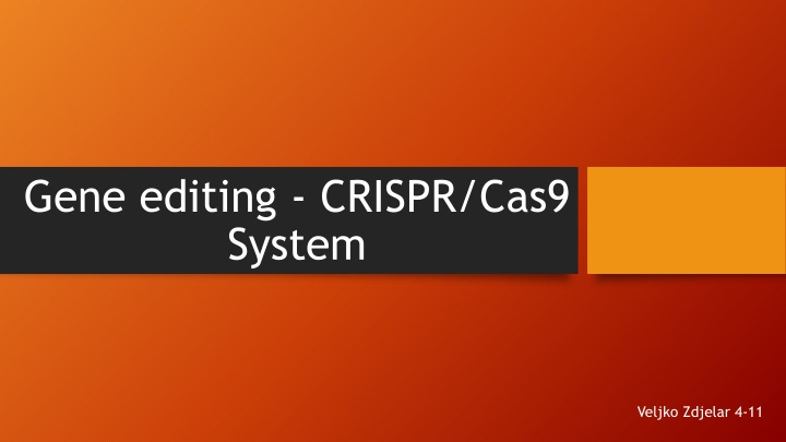 gene editing crispr cas9 system