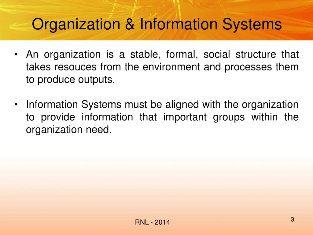 organization information systems