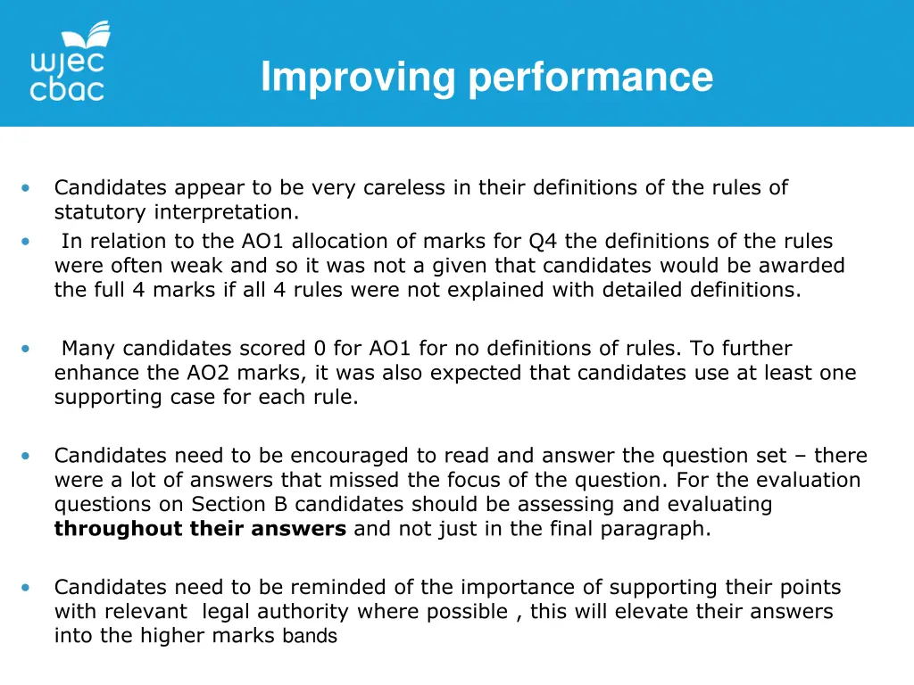 improving performance