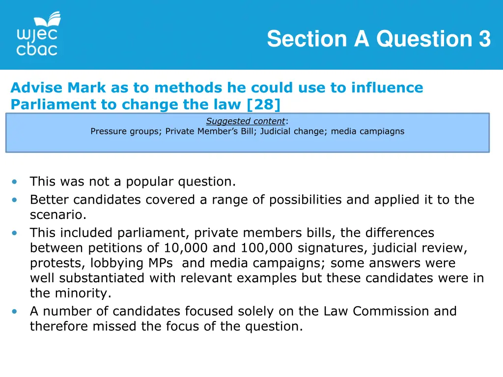 section a question 3