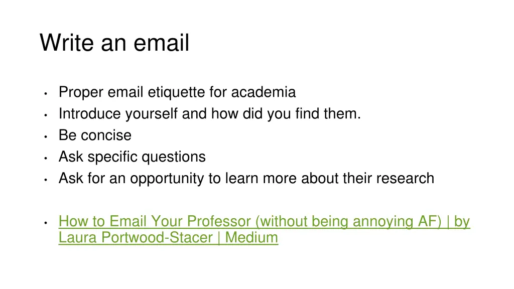 write an email