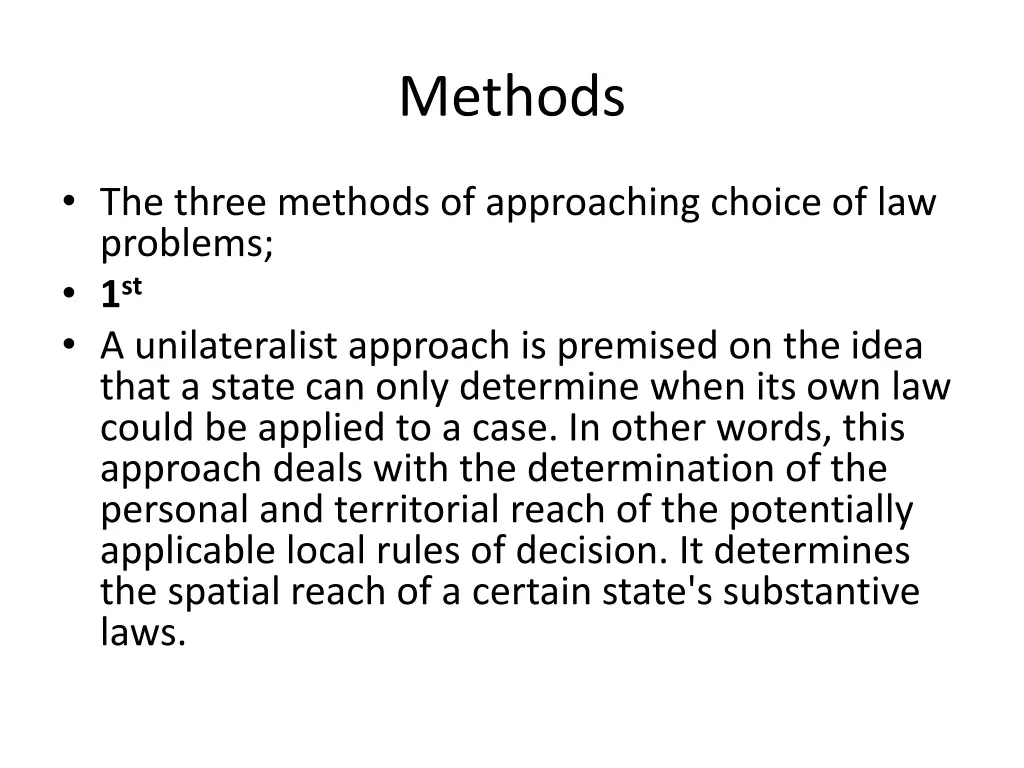 methods