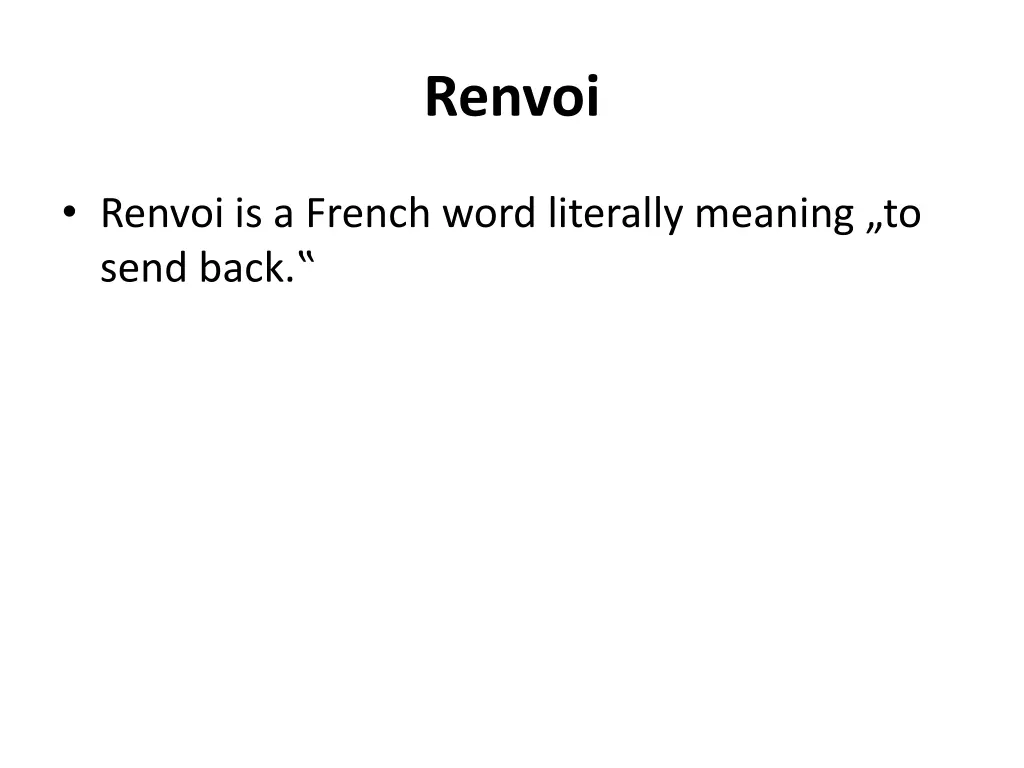 renvoi