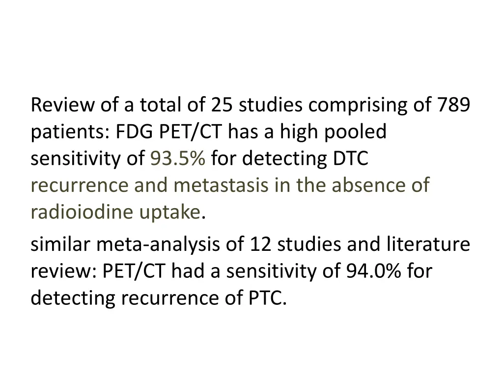review of a total of 25 studies comprising