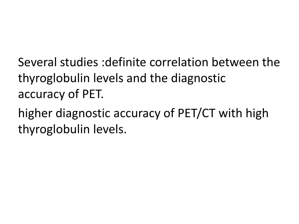several studies definite correlation between