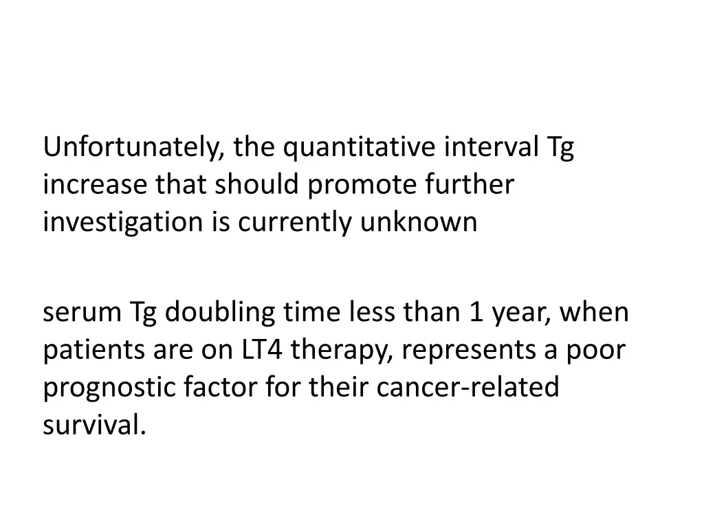 unfortunately the quantitative interval