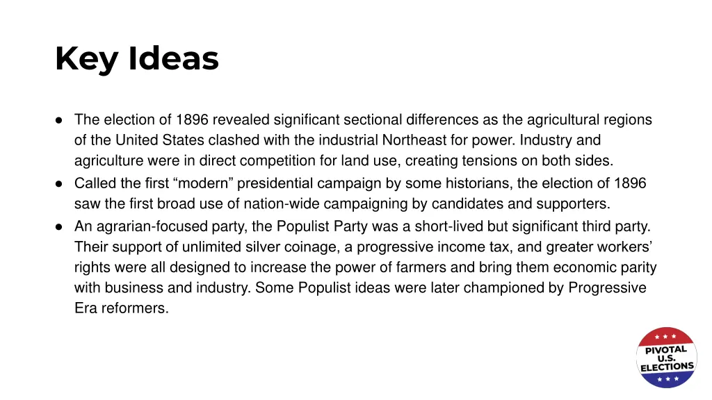 key ideas
