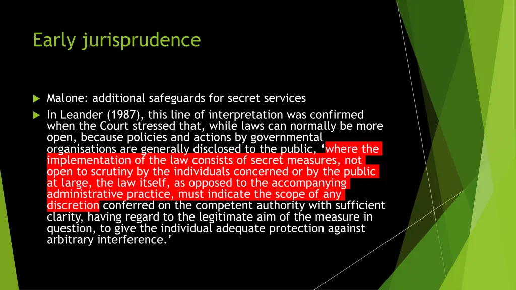 early jurisprudence 3