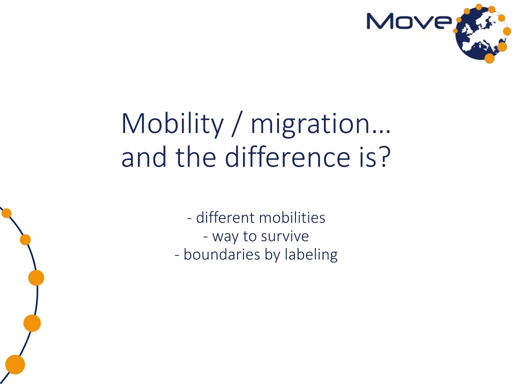 mobility migration and the difference is