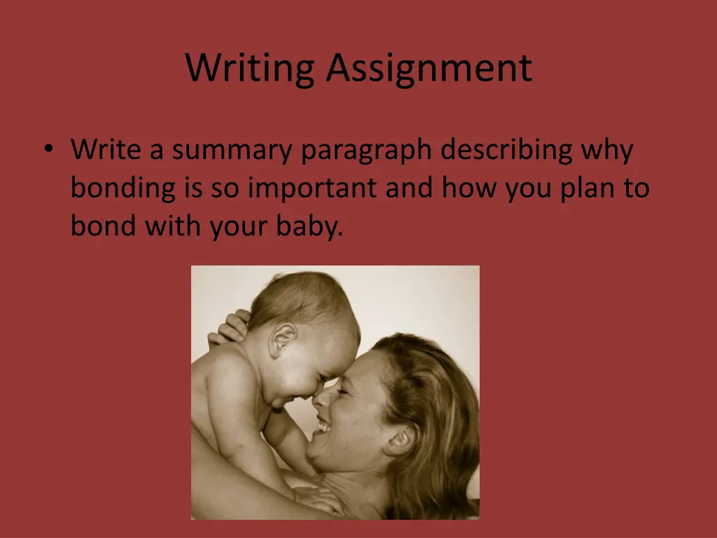 writing assignment