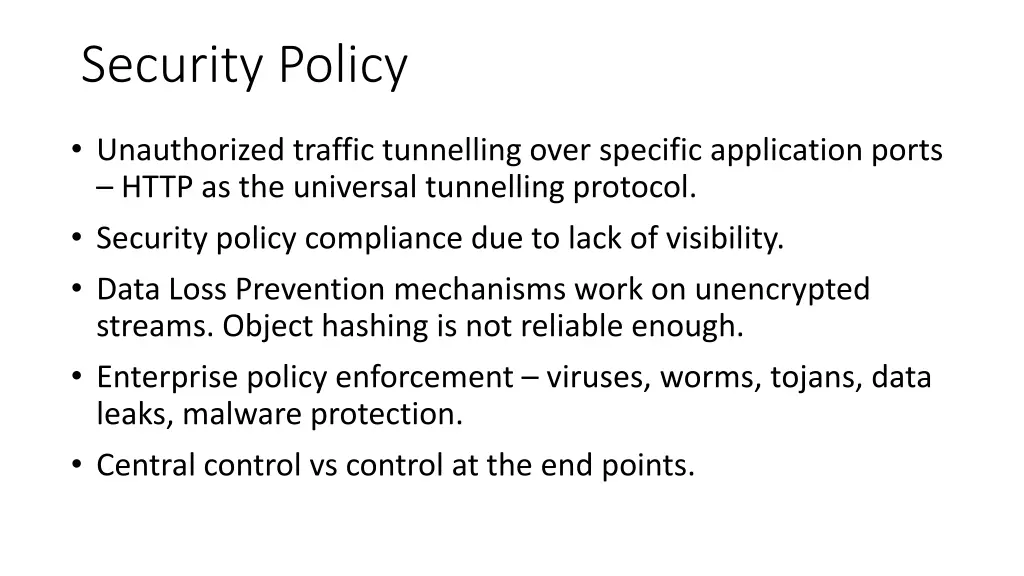 security policy