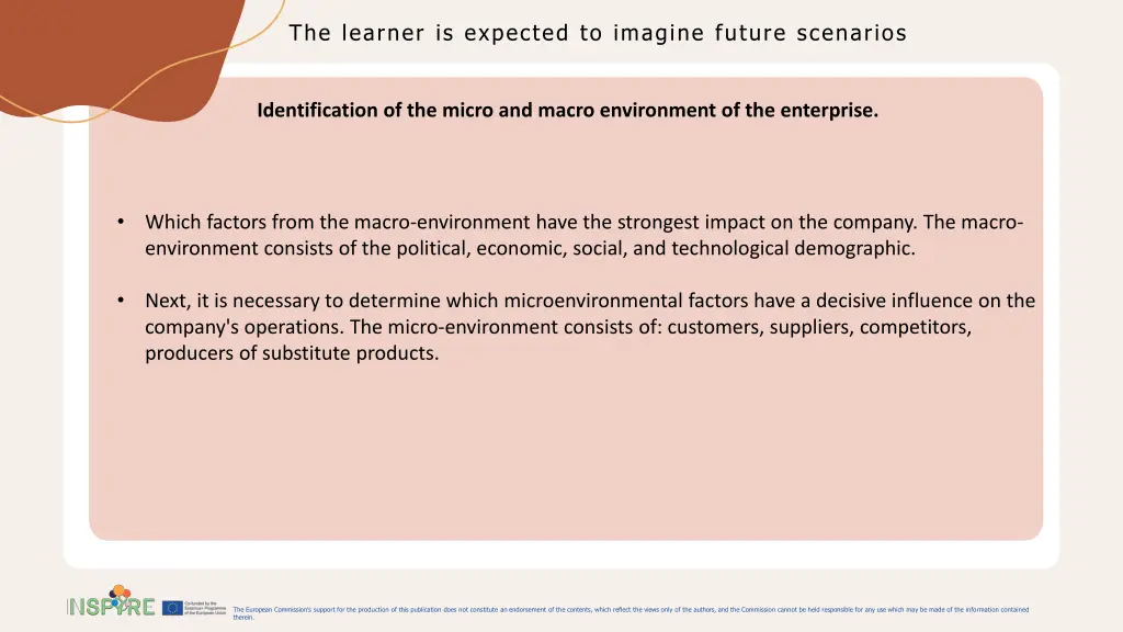 the learner is expected to imagine future 7
