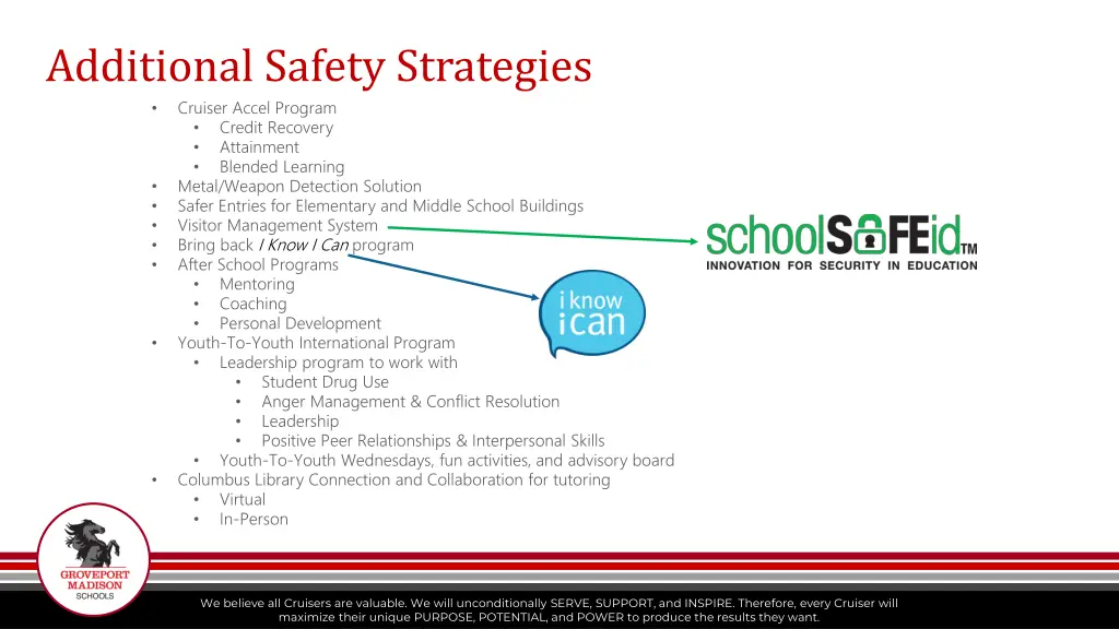 additional safety strategies cruiser accel