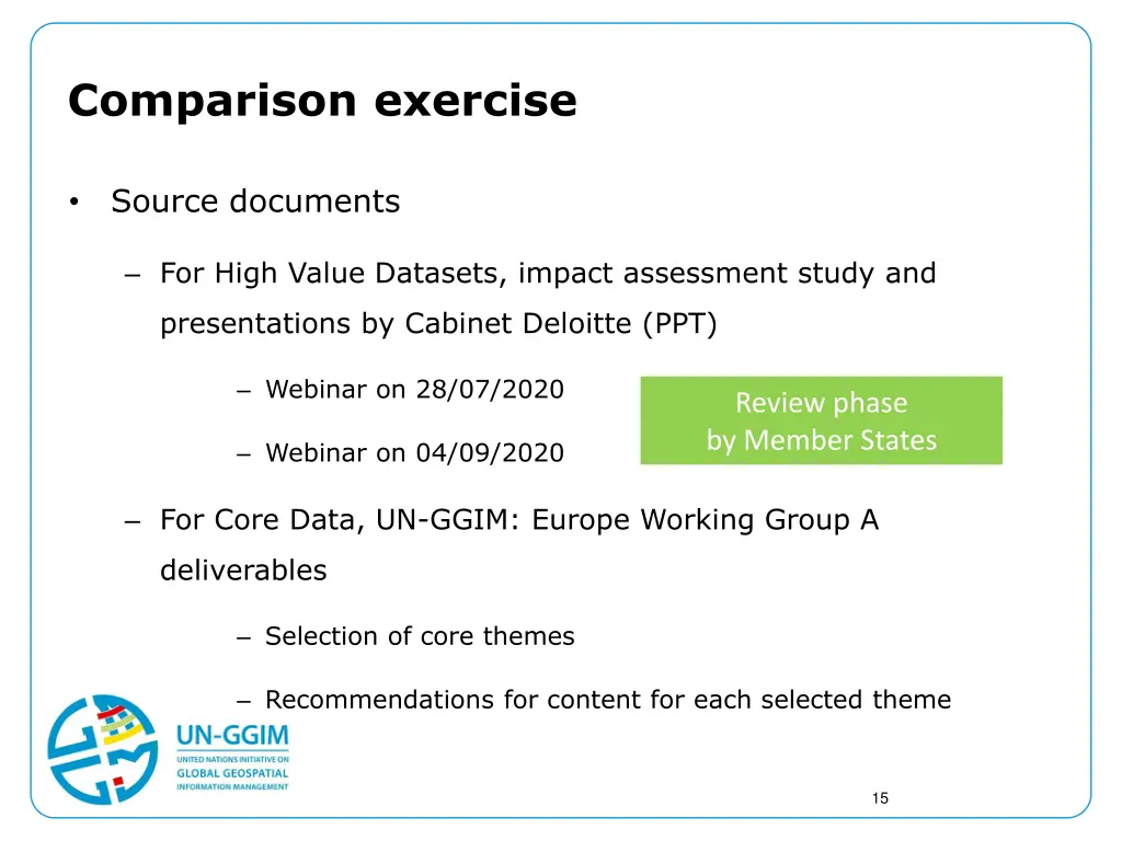 comparison exercise