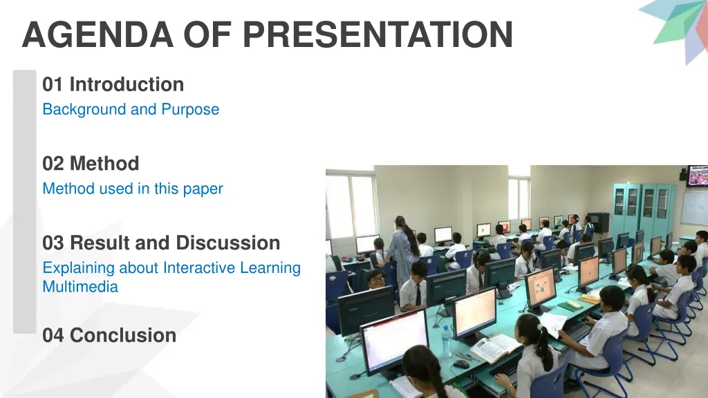 agenda of presentation
