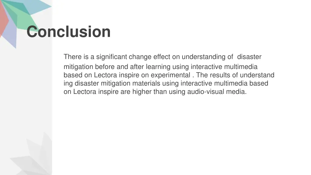 conclusion