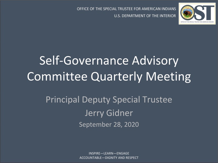 self governance advisory committee quarterly