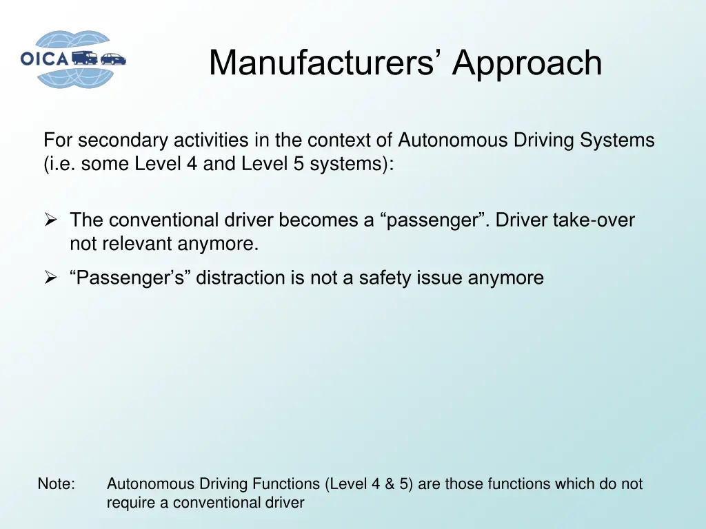 manufacturers approach 1