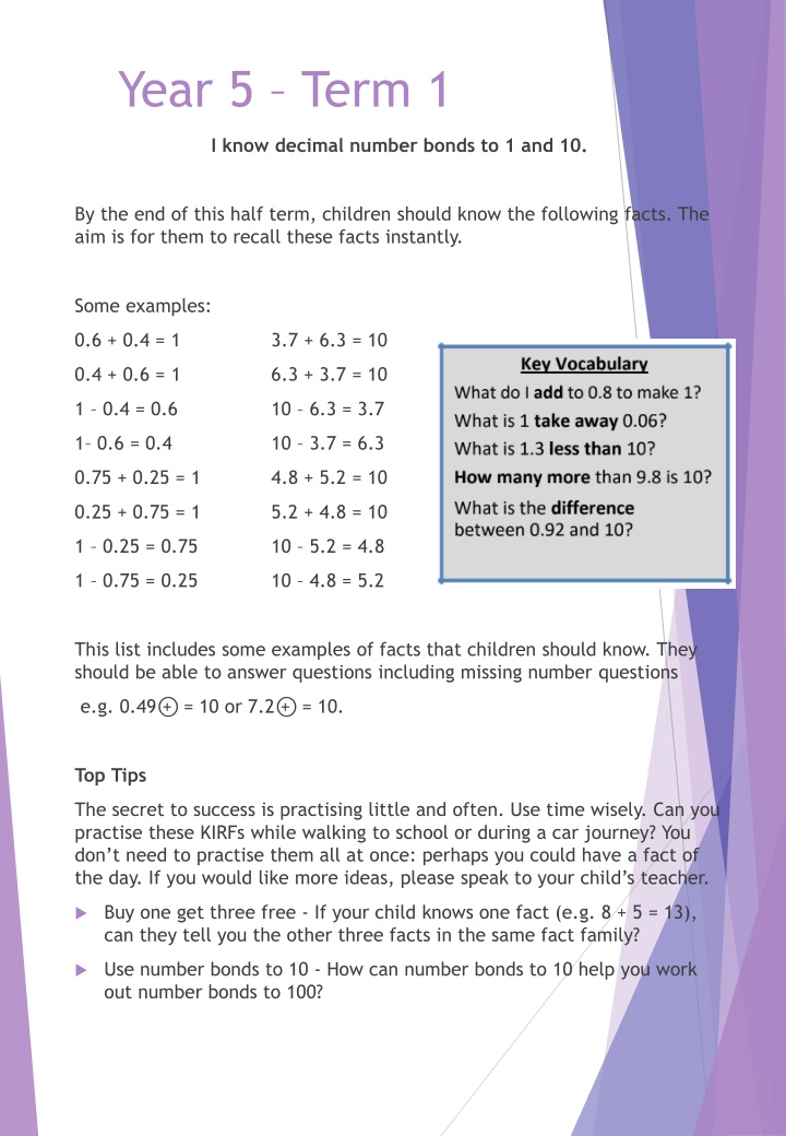 year 5 term 1