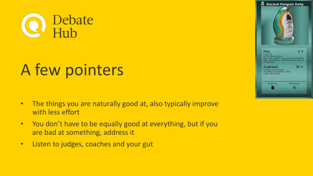 a few pointers