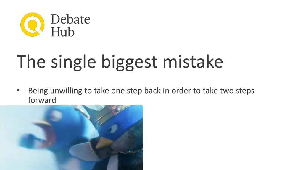 the single biggest mistake
