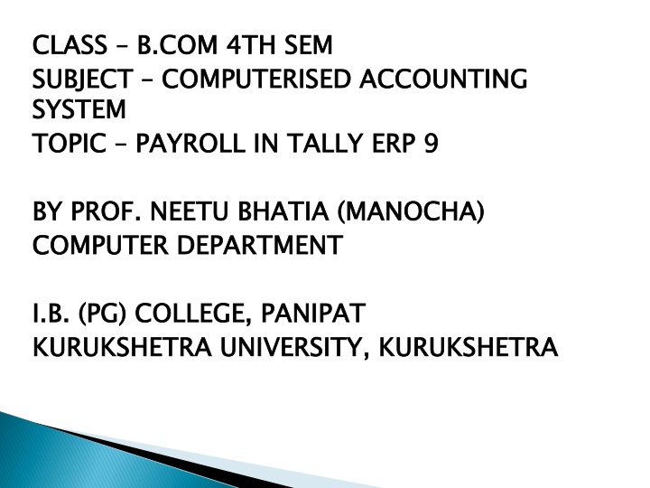 class subject system topic