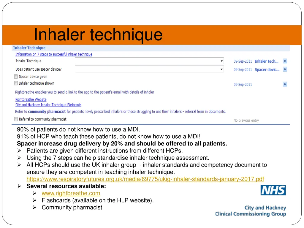 inhaler technique