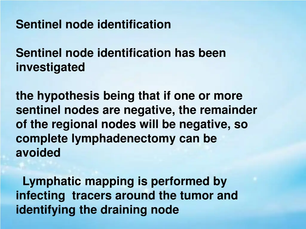 sentinel node identification