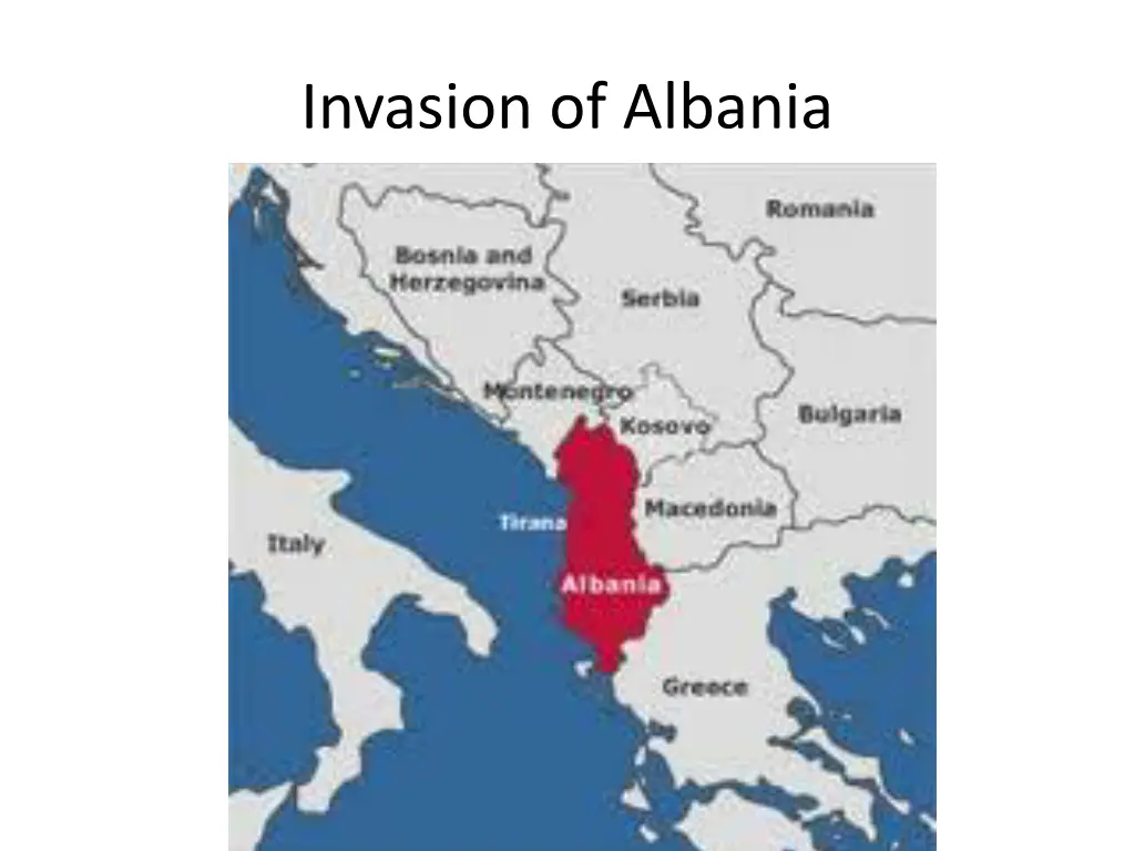 invasion of albania