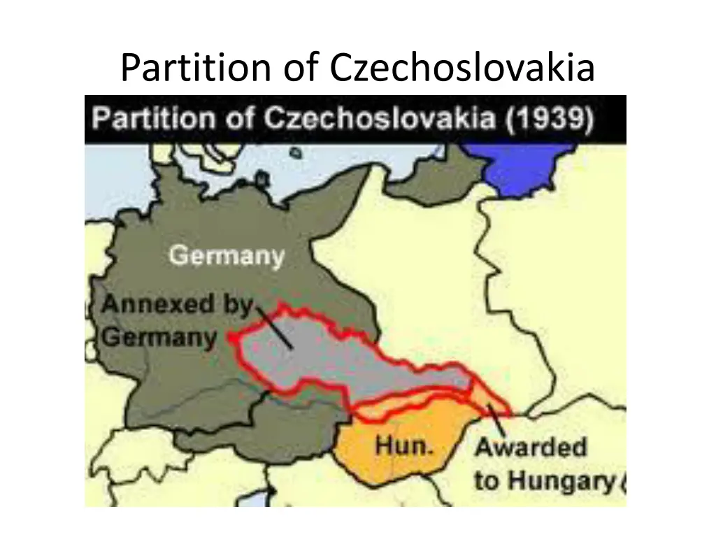 partition of czechoslovakia