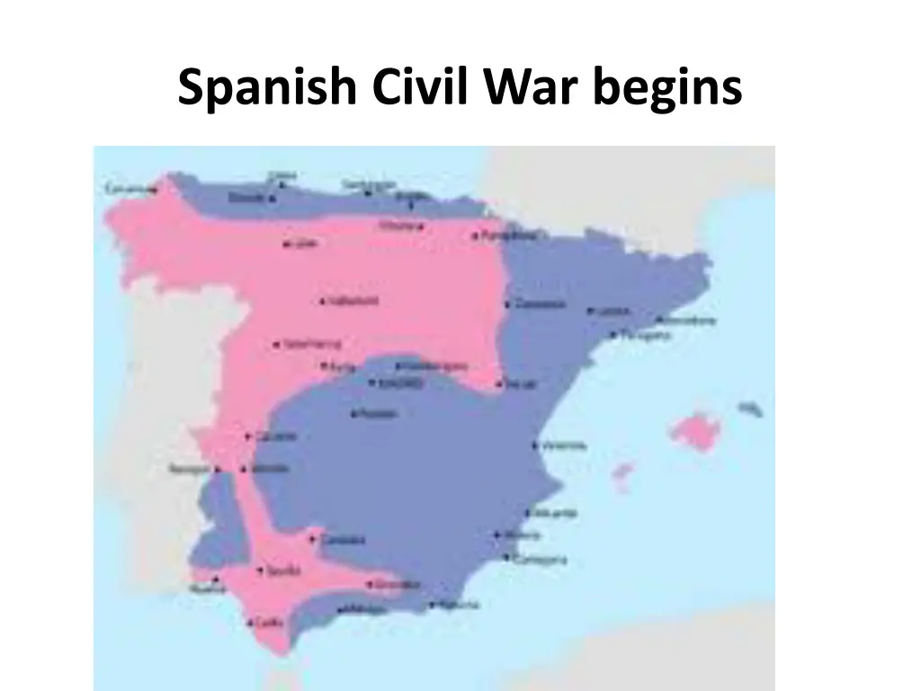 spanish civil war begins