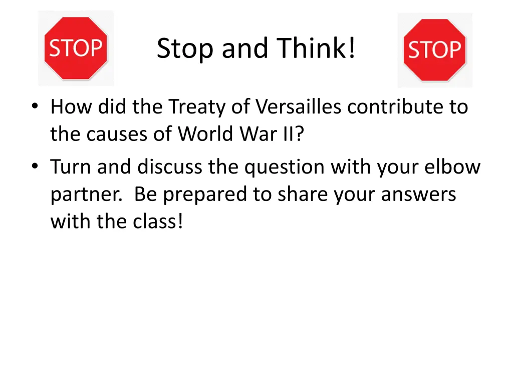 stop and think