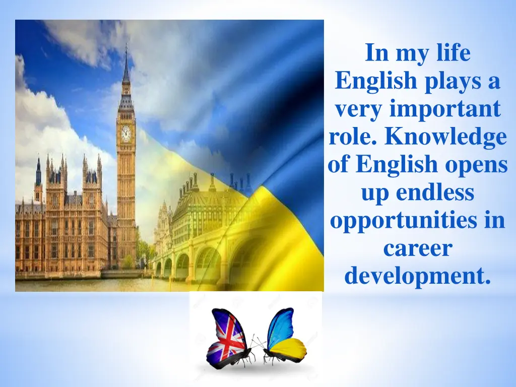 in my life english plays a very important role