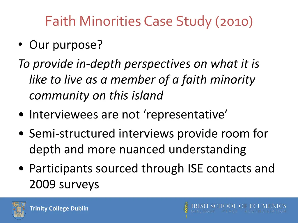 faith minorities case study 2010 1