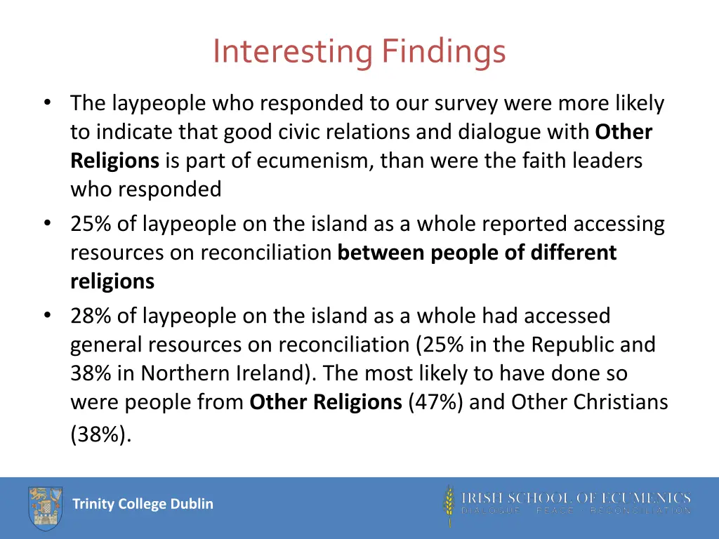 interesting findings 1