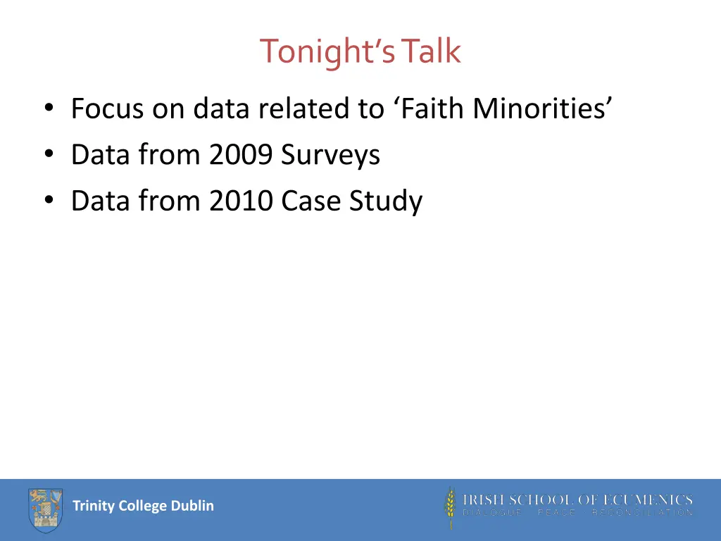 tonight s talk