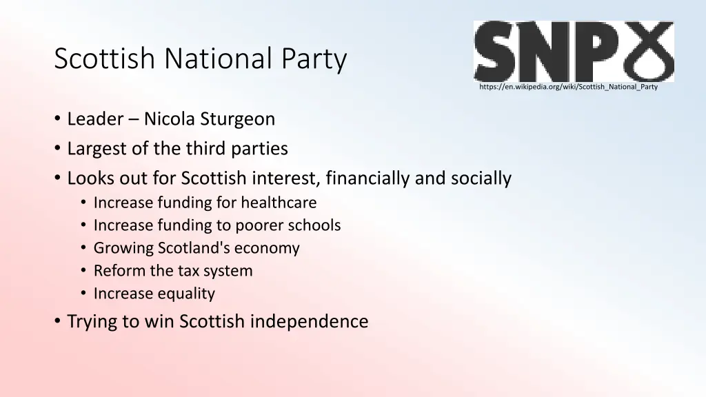 scottish national party