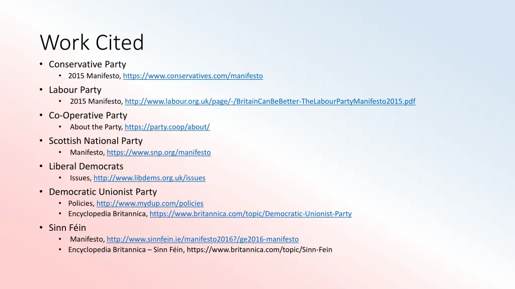 work cited conservative party 2015 manifesto