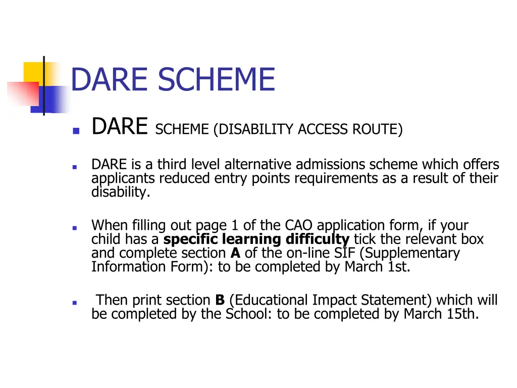 dare scheme