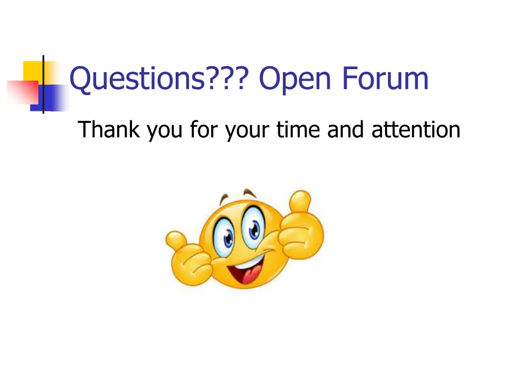 questions open forum