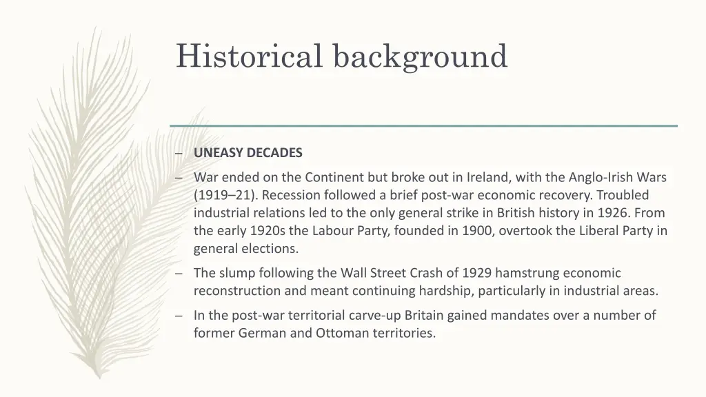 historical background 6