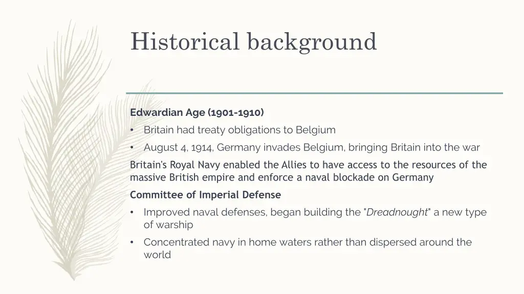 historical background