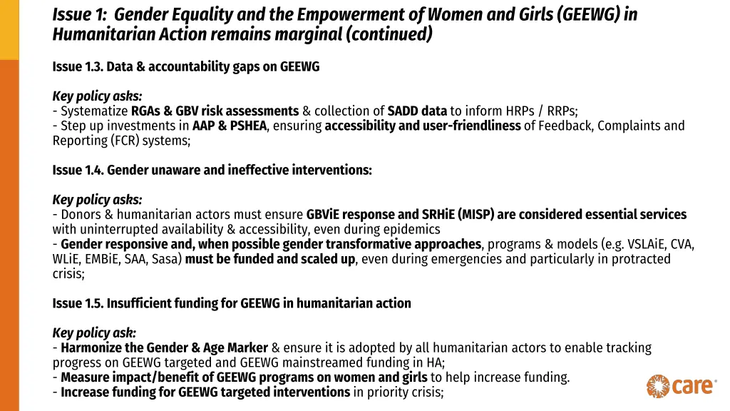 issue 1 gender equality and the empowerment 1