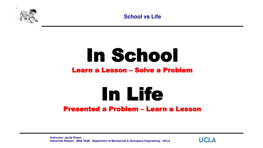 school vs life