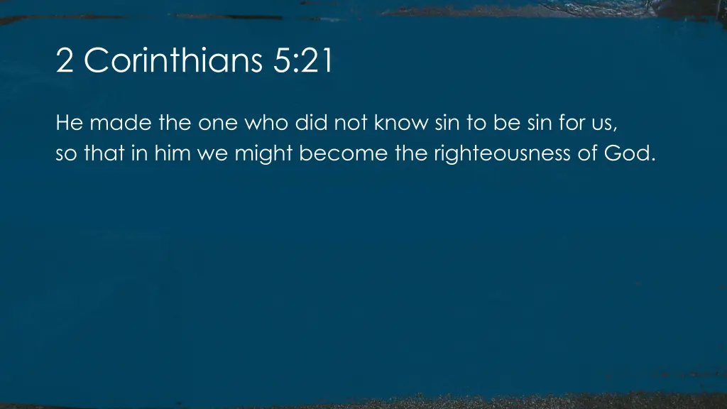 2 corinthians 5 21
