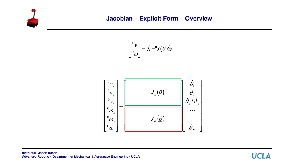jacobian explicit form overview