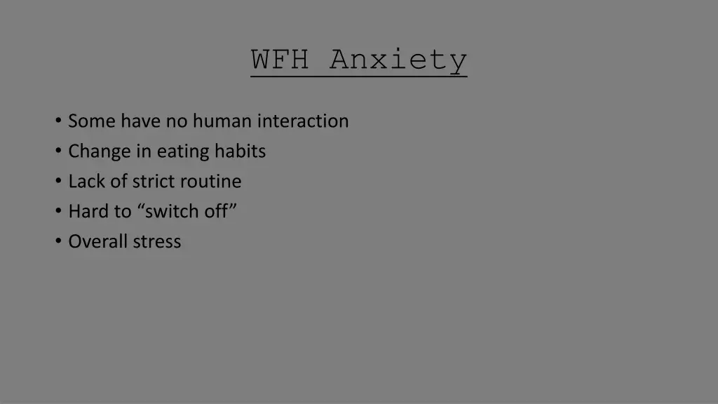 wfh anxiety