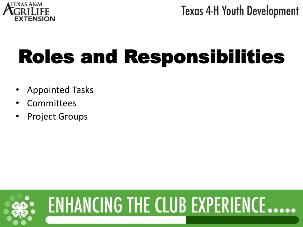 roles and responsibilities roles
