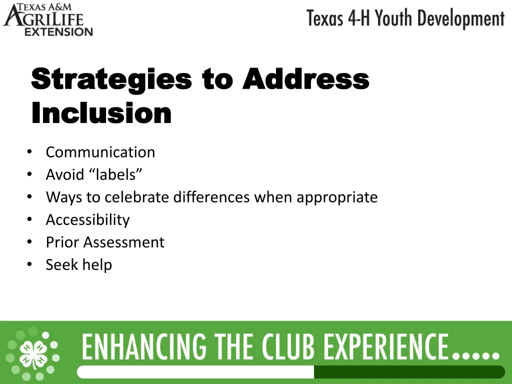 strategies to address strategies to address